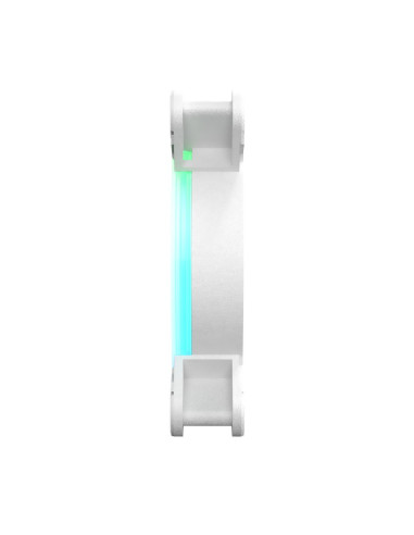 Savio Zestaw 4 Wentylatorów Argb 120 Mm Wraz Z Kontrolerem Oraz Pilotem Fan-01 White