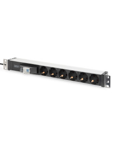 Listwa Zasilająca Pdu 19" Rack, 6X Schuko, 2.0M, 1X Wtyk Unischuko, 16A, Wyłącznik Nadprądowy