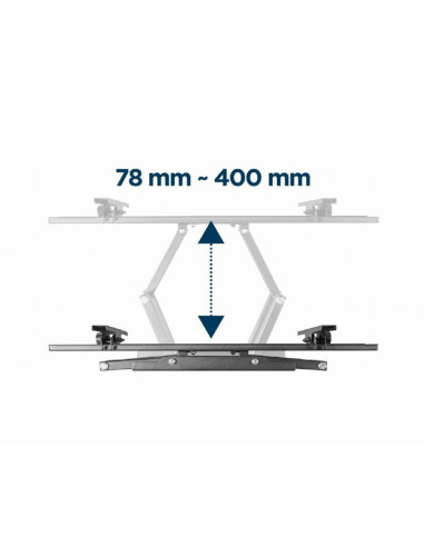 Gembird Uchwyt Ścienny Lcd 37"-70" Vesa Max 600 X 400Mm, Do 35Kg