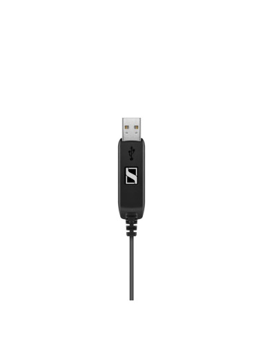 Sennheiser Pc 7 Usb Zestaw Słuchawkowy Przewodowa Opaska Na Głowę Biuro/Centrum Telefoniczne Usb Typu-A Czarny