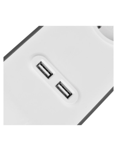 Listwa Zasilająca Belkin Power Surge 4-Port + 2Xusb-A 2.4A 525J 2M Grey/White