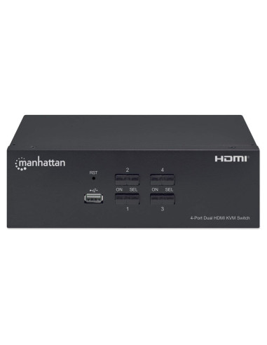Manhattan Przełącznik Kvm Hdmi/Usb 4X1 Dual-Monito