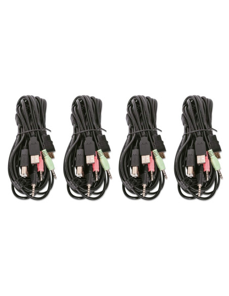 Manhattan Przełącznik Kvm Hdmi/Usb 4X1 Dual-Monito