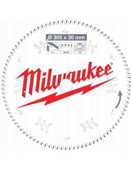 Milwaukee Piła Tarczowa 305X30X3,0X96Z Alu