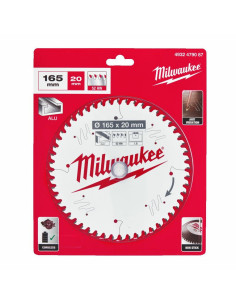 Milwaukee Piła Tarczowa 165X20X2,2X52Z Aluminium