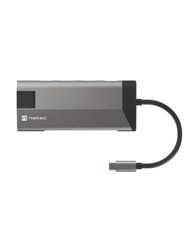 Natec Multiport Adapter Fowler Plus Usb-C-  Usb 3.0 3X, Hdmi 4K, Usb-C Pd, Rj45, Micro Sd Nmp-1690
