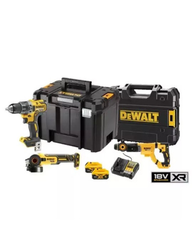 18V Xr Zestaw Combo Dcd791 Dcg405, Dch263 2 Aku 5Ah, Ład.