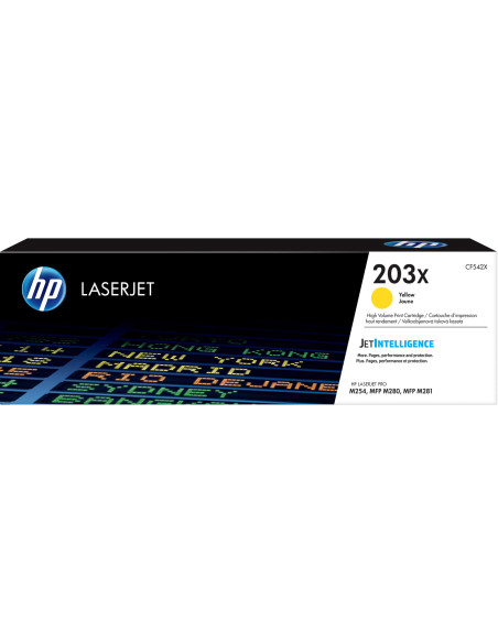 Hp Laserjet 203X Oryginalny Wkład Z Żółtym Tonerem O Dużej Pojemności