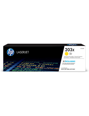 Hp Laserjet 203X Oryginalny Wkład Z Żółtym Tonerem O Dużej Pojemności