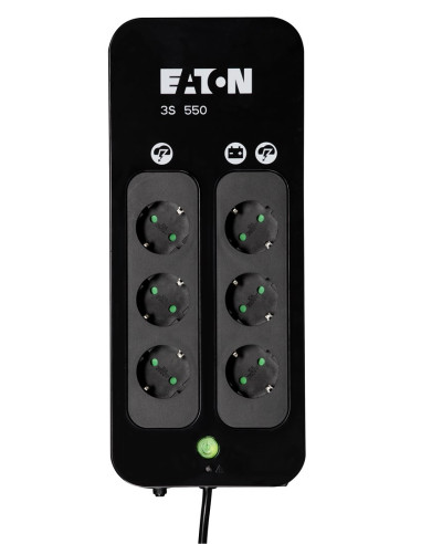 Eaton 3S 550 Din 0,55 Kva 330 W 6 X Gniazdo Sieciowe
