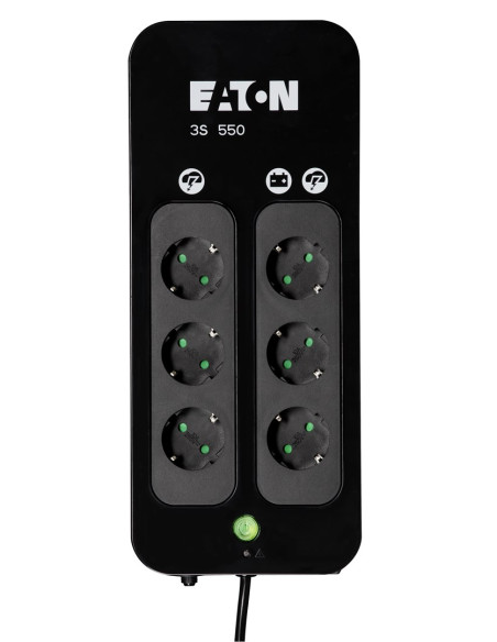 Eaton 3S 550 Din 0,55 Kva 330 W 6 X Gniazdo Sieciowe