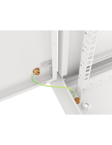 Lanberg Szafa Wisząca Rack 19" 12U 600X600 Drzwi Metalowe Szara (Flat Pack) Wf01-6612-00S