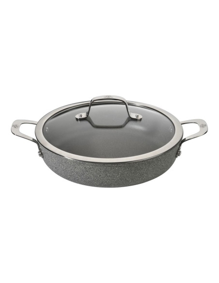 Patelnia Ballarini Salina Granitium Głęboka Z 2 Uchwytami Granitowa 28 Cm 75002-810-0