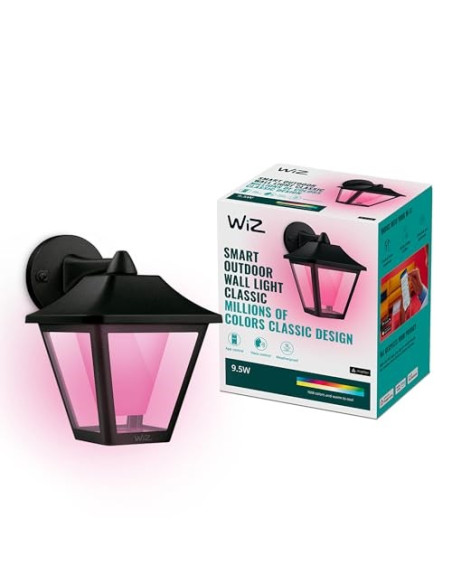 Wiz | Inteligentna Zewnętrzna Lampa Ścienna Wifi Classic | 2700-5000 K (Rgb)