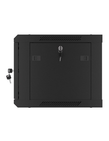 Lanberg Szafa Wisząca Rack 19" 6U 600X450 Drzwi Metalowe Czarna (Flat Pack) Wf01-6406-00B