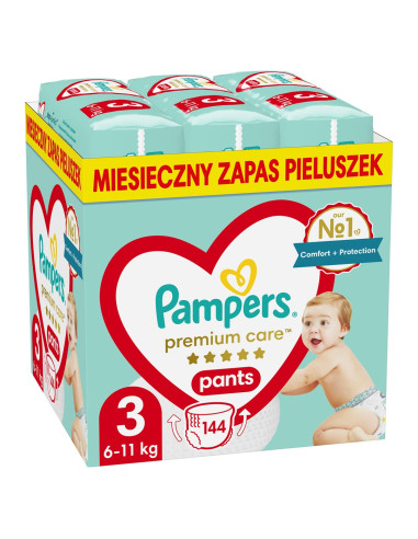 Pieluchy Pampers Premium Pants Mth Rozm 3 (6-11Kg) 144Szt