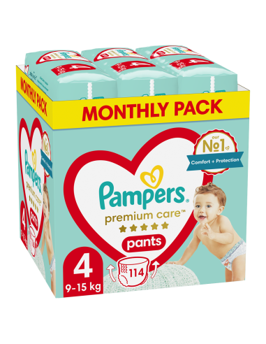Pieluchy Pampers Premium Pants Mth Rozm 4 (9-15Kg) 114Szt