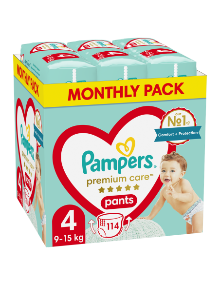 Pieluchy Pampers Premium Pants Mth Rozm 4 (9-15Kg) 114Szt