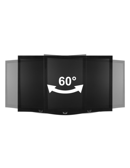 Arctic W1A Uchwyt / Stojak Do Monitorów 109,2 Cm (43") Ściana Czarny