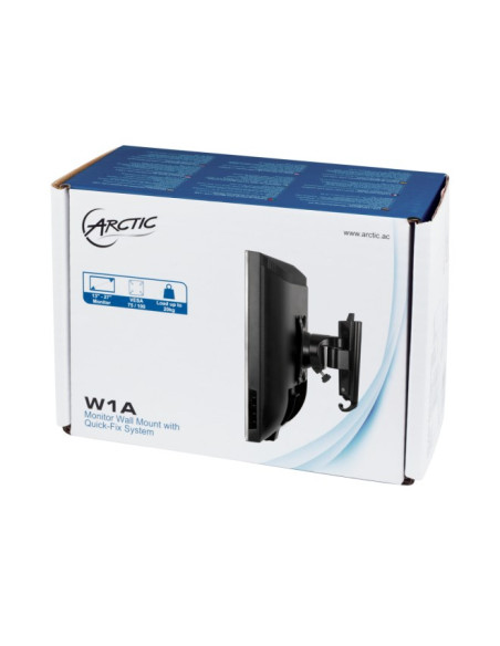 Arctic W1A Uchwyt / Stojak Do Monitorów 109,2 Cm (43") Ściana Czarny