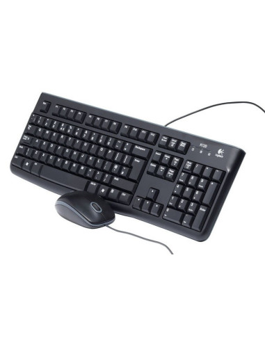 Zestaw Klawiatura + Mysz Membranowa Logitech Mk120 920-002563 (Usb 2.0  (Us)  Kolor Czarny  Optyczna)