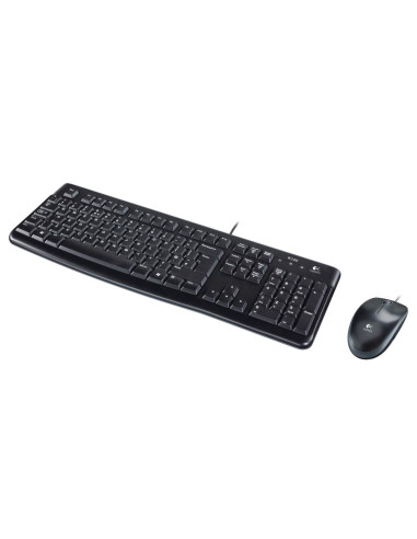Zestaw Klawiatura + Mysz Membranowa Logitech Mk120 920-002563 (Usb 2.0  (Us)  Kolor Czarny  Optyczna)