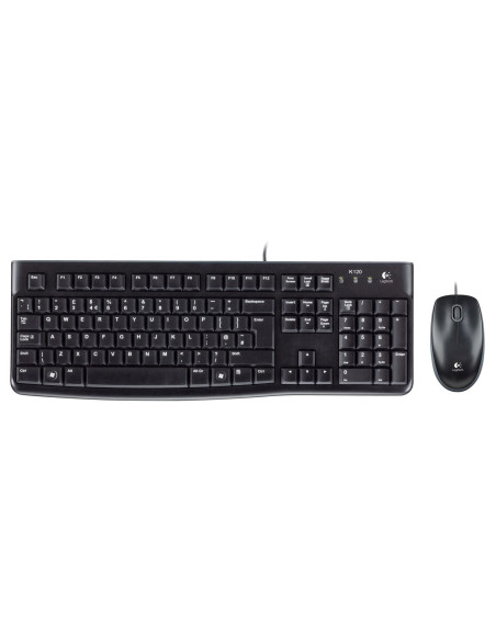Zestaw Klawiatura + Mysz Membranowa Logitech Mk120 920-002563 (Usb 2.0  (Us)  Kolor Czarny  Optyczna)