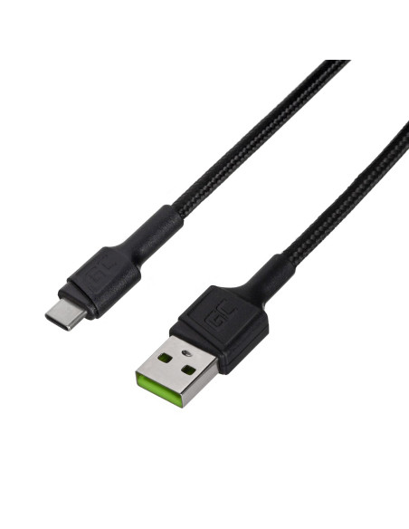 Green Cell Kabel Kabgc25 Gc Powerstream Usb-A - Usb-C 30Cm, Szybkie Ładowanie Ultra Charge, Qc 3.0