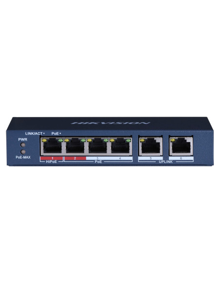 Switch Poe Hikvision Ds-3E0106Hp-E 6-Portowy