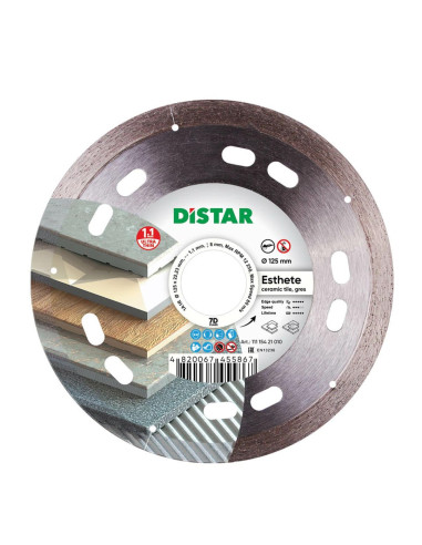 Distar Tarcza Diamentowa Esthete 125 X 1,1 X 8 X 22,23Mm