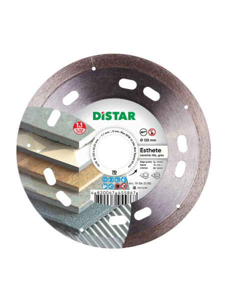 Distar Tarcza Diamentowa Esthete 125 X 1,1 X 8 X 22,23Mm