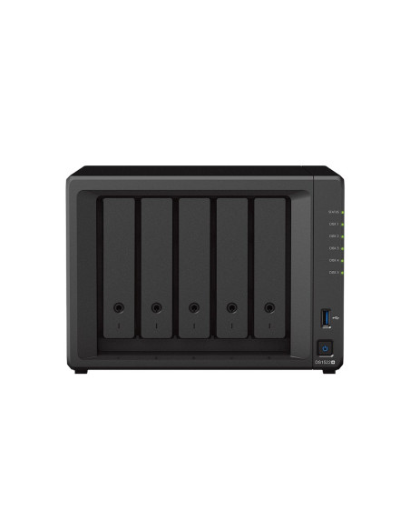Nas Synology Ds1522+  Tower  5X (3.5" Sata Hdd)  Amd Ryzen R1600  8 Gb Ddr4 Ecc Sodimm (Max. 32Gb), 4 X 1Gbe Rj-45