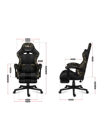 Fotel Gamingowy Huzaro Force 4.7 Camo Mesh