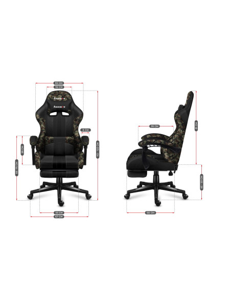 Fotel Gamingowy Huzaro Force 4.7 Camo Mesh