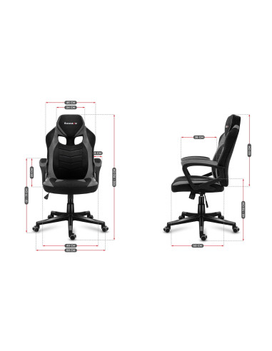 Fotel Gamingowy Hz-Force 2.5 Grey Mesh