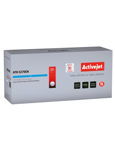 Activejet Atk-5270Cn Toner (Zamiennik Kyocera Tk-5270C  Supreme  6000 Stron  Niebieski)