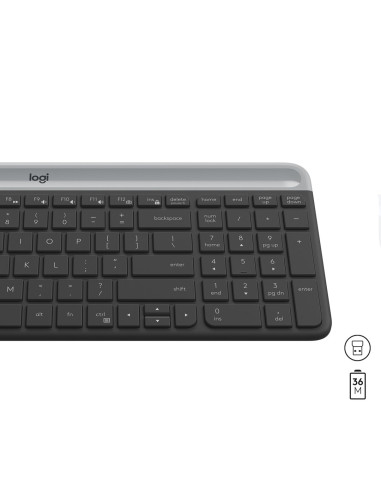 Wireless Keyboard And Mouse Combo Mk470 Graphite