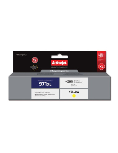 Activejet Ah-971Yrx Tusz (Zamiennik Hp 971Xl Cn628Ae  Premium  100 Ml  Żółty)