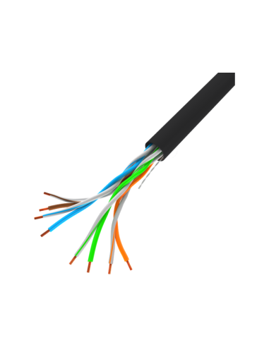 Lanberg Kabel Utp 100Mb/S 305M Drut Cca Czarny Lcu5-10Cc-0305-Bk