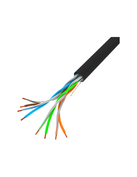 Lanberg Kabel Utp 100Mb/S 305M Drut Cca Czarny Lcu5-10Cc-0305-Bk