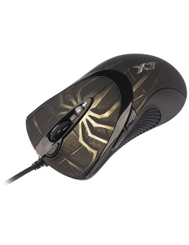 Mysz Komputerowa A4 Tech Evo Xgame Laser Oscar X747 Brown Fire A4Tmys29980 (Laserowa  3600 Dpi  Kolor Brązowy)