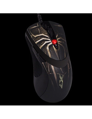 Mysz Komputerowa A4 Tech Evo Xgame Laser Oscar X747 Brown Fire A4Tmys29980 (Laserowa  3600 Dpi  Kolor Brązowy)