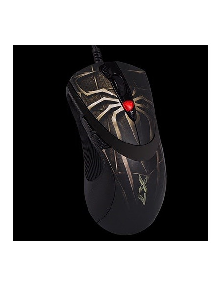 Mysz Komputerowa A4 Tech Evo Xgame Laser Oscar X747 Brown Fire A4Tmys29980 (Laserowa  3600 Dpi  Kolor Brązowy)