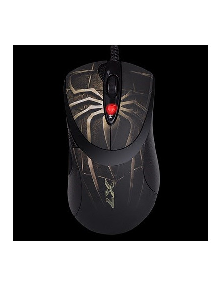 Mysz Komputerowa A4 Tech Evo Xgame Laser Oscar X747 Brown Fire A4Tmys29980 (Laserowa  3600 Dpi  Kolor Brązowy)