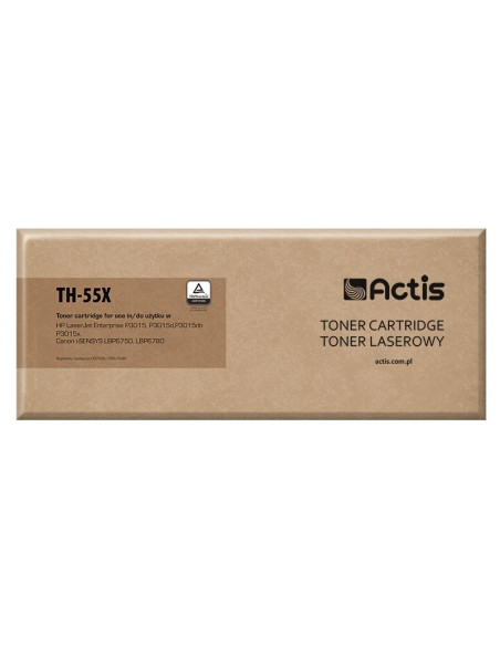 Actis Th-55X Toner (Zamiennik Hp 55X Ce255X, Canon Crg-724H  Standard  12500 Stron  Czarny)