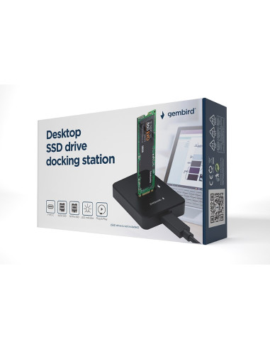 Gembird Stacja Dokująca Do Dysków M.2 Sata I Nvme Ssd Czarna
