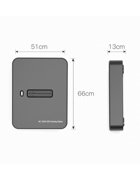Gembird Stacja Dokująca Do Dysków M.2 Sata I Nvme Ssd Czarna