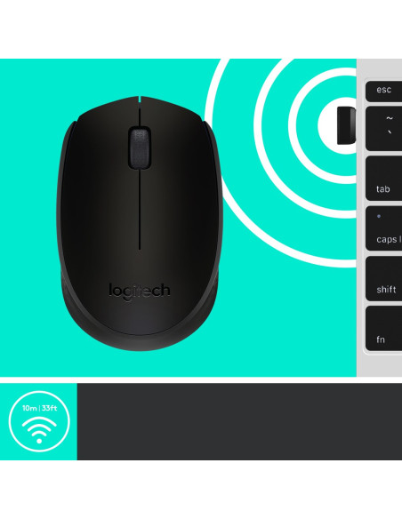 Mysz Logitech M171 910-004424 (Optyczna  1000 Dpi  Kolor Czarny)