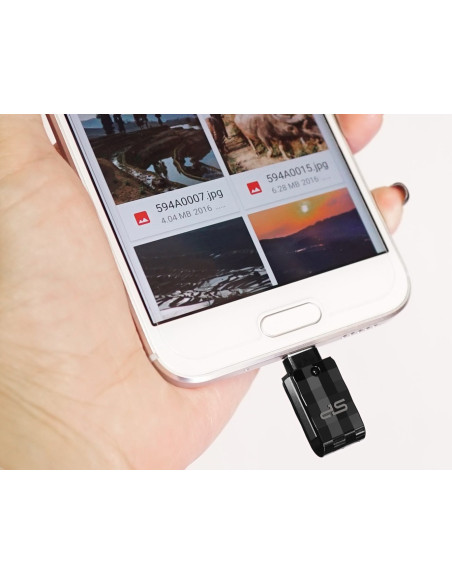 Pendrive Silicon Power Mobile C31 32Gb Usb 3.2 Typ-A, Typ-C Czarny