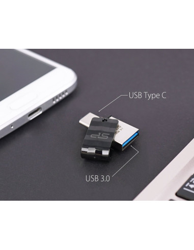 Pendrive Silicon Power Mobile C31 32Gb Usb 3.2 Typ-A, Typ-C Czarny